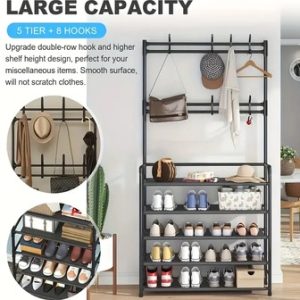 5 tier Multi Functional Shoe Rack - Image 4