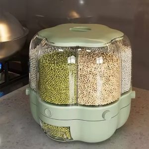 🌟 Multi-Compartment Rotating Food Dispenser – 10L - Image 4