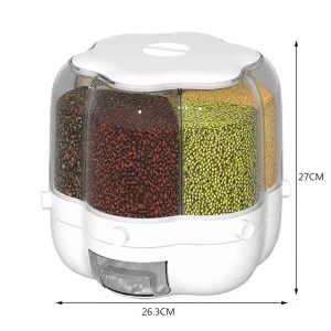 🌟 Multi-Compartment Rotating Food Dispenser – 10L - Image 5